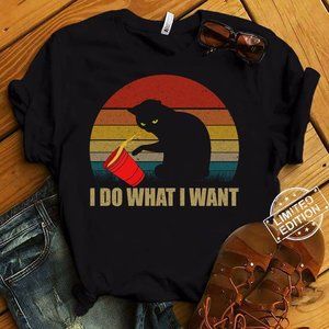 i do what i want t-shirt for cat lovers